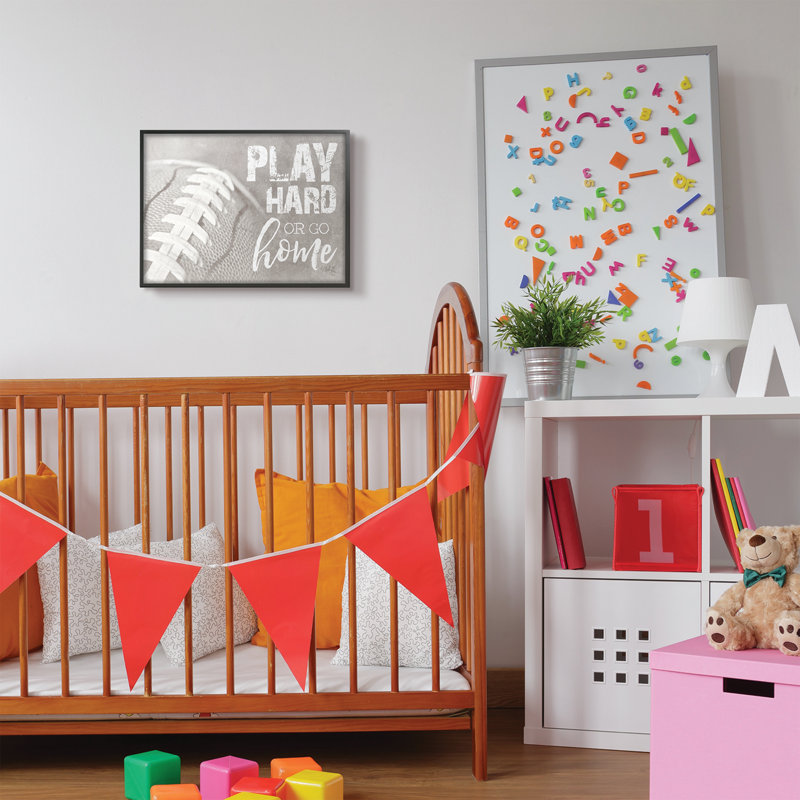 Isabelle Max Sherrod Play Hard Or Go Home Football Kids Wall Decor Reviews Wayfair