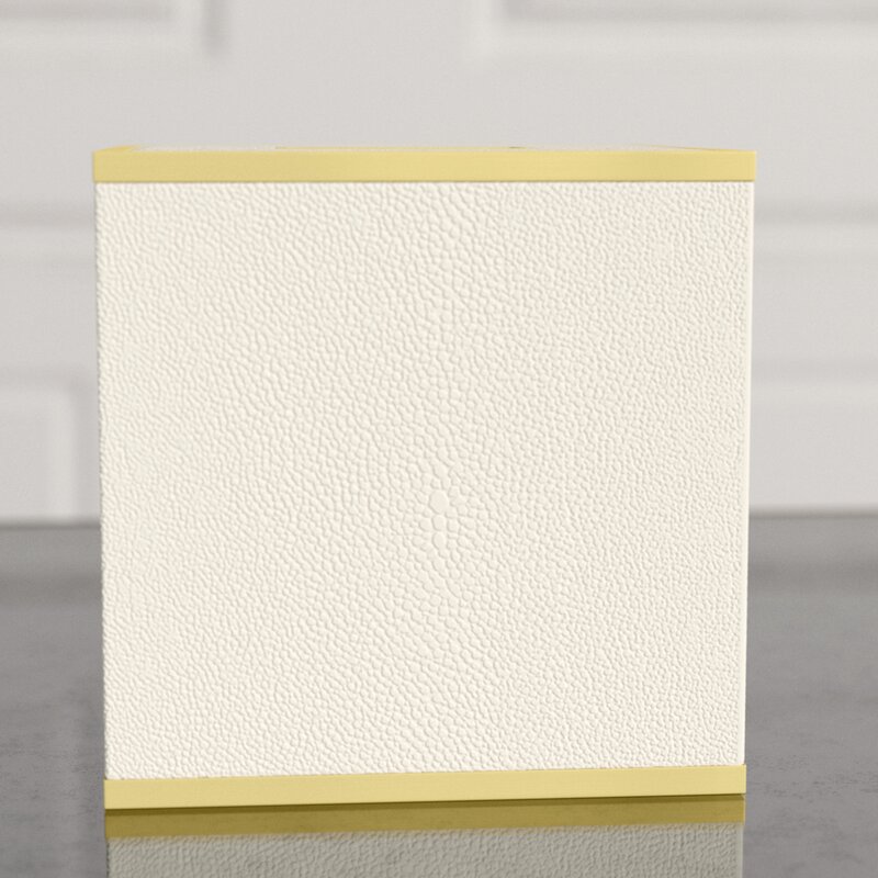 cream tissue box cover