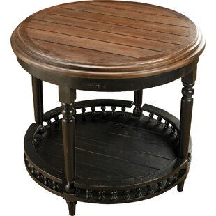 Gingras Round Plank Top End Table By Darby Home Co