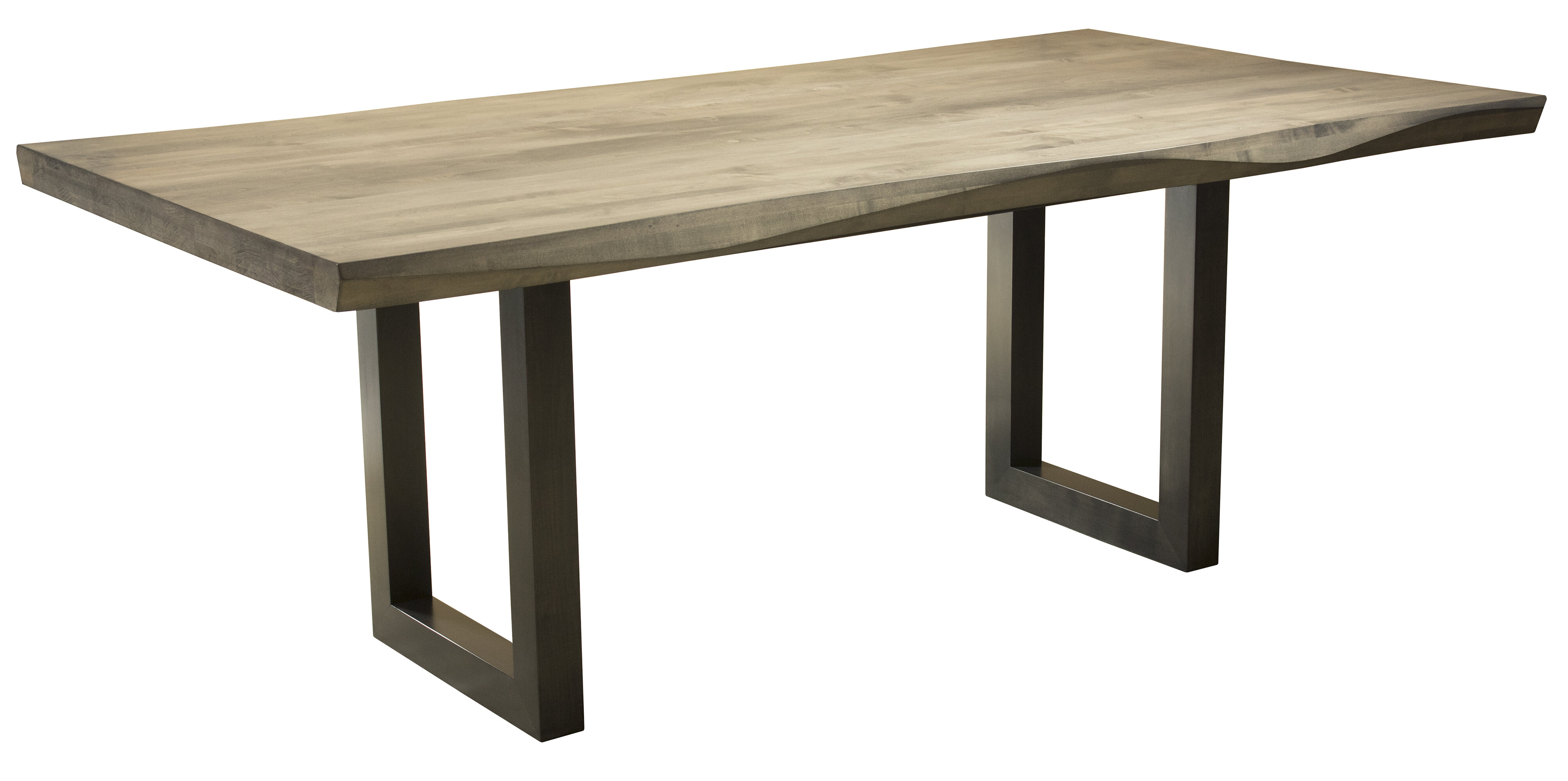 Contemporary Square Dining Kitchen Solid  Wood Table in Maple Finish 