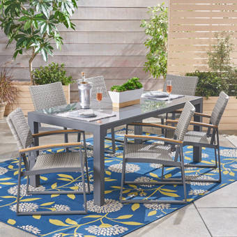 Charlton Home Cyr 7 Piece Dining Set Wayfair