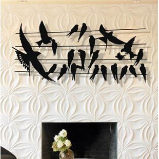 Flock Of Birds Metal Wall Art Wayfair Co Uk