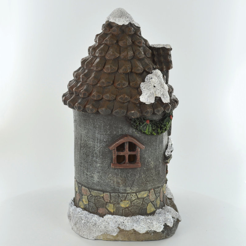 Sol 72 Outdoor Mystical Christmas Cottage Fairy House With Led Light Decoration Wayfair Co Uk