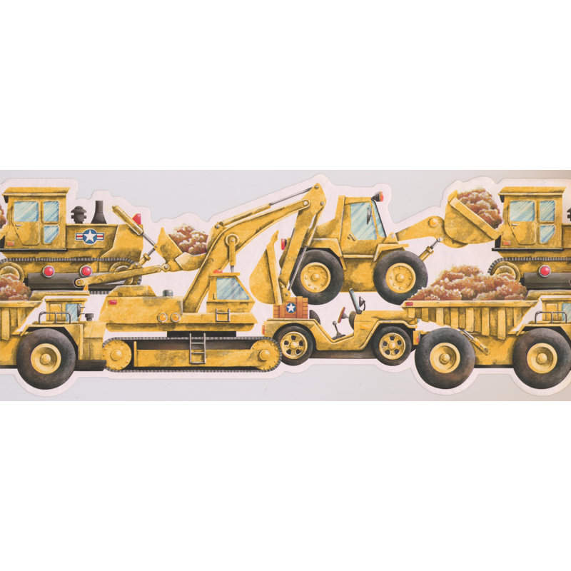 Zoomie Kids Jantz Bulldozer Excavator And Truck 0 83 L X 180 W