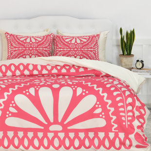 Go to store & view more images Brayden Studio Colella Fiesta De Flores Duvet Cover Set