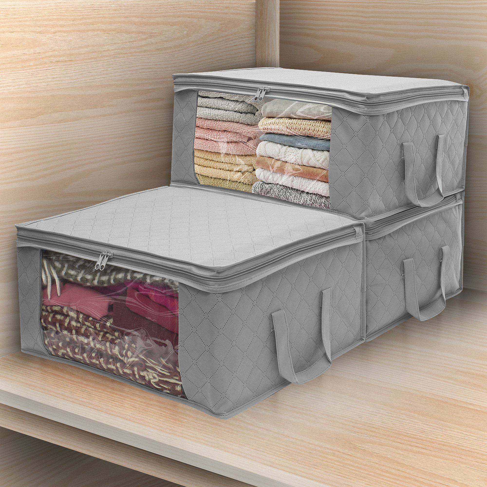 Rebrilliant Fabric Underbed Storage Reviews Wayfair