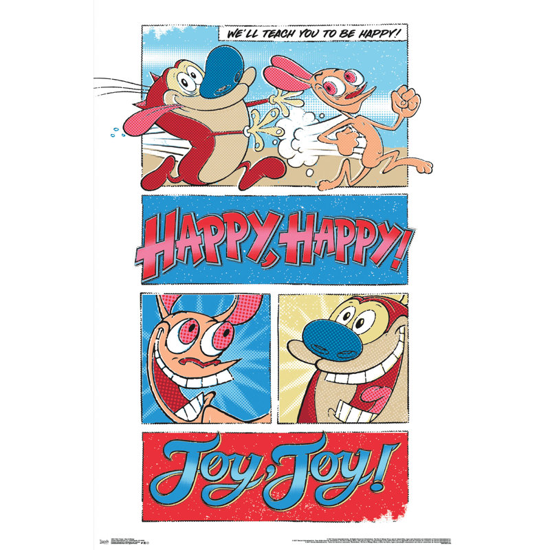 Nick Toons Ren Amp Stimpy Paper Print