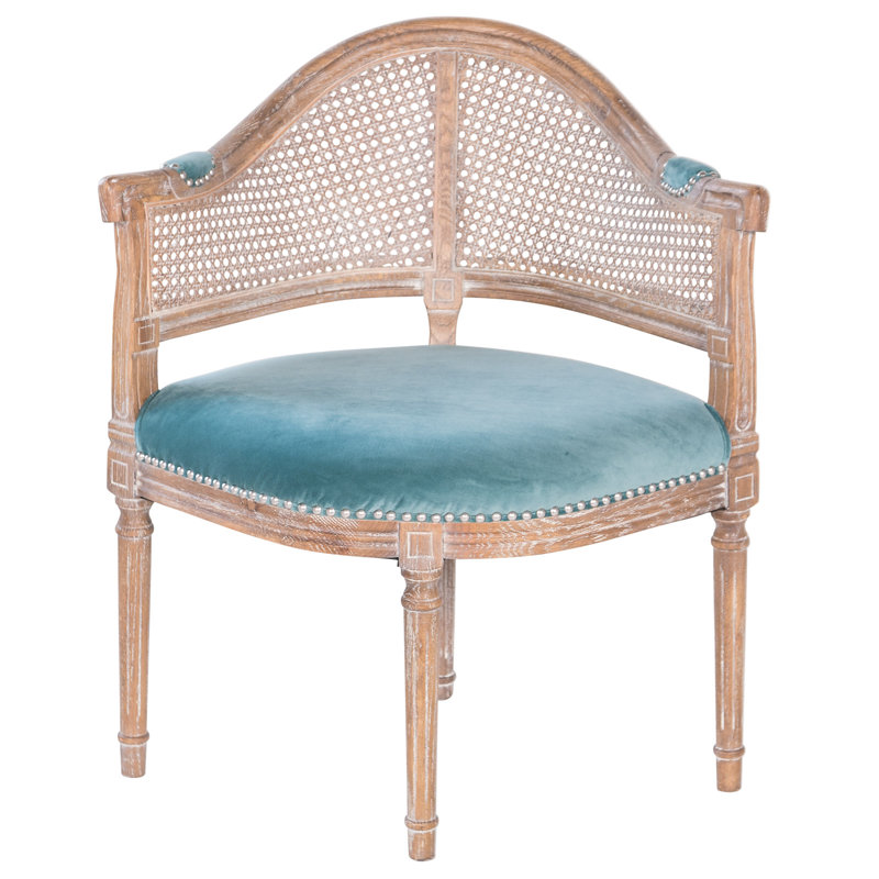 French Cane Chair joseph allen fae french antique cane and velvet barrel chair | wayfair French Cane Chair joseph allen fae french antique cane and velvet barrel chair | wayfair