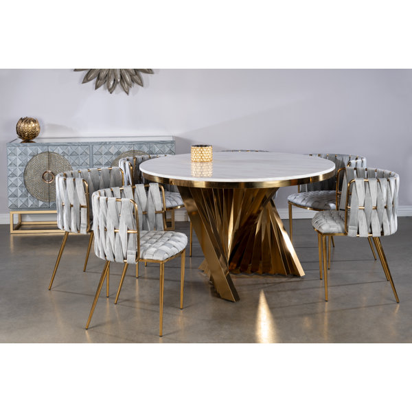 black dining table and four chairs