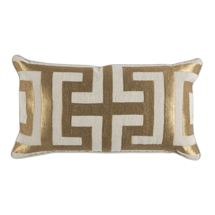 gold rectangle pillow