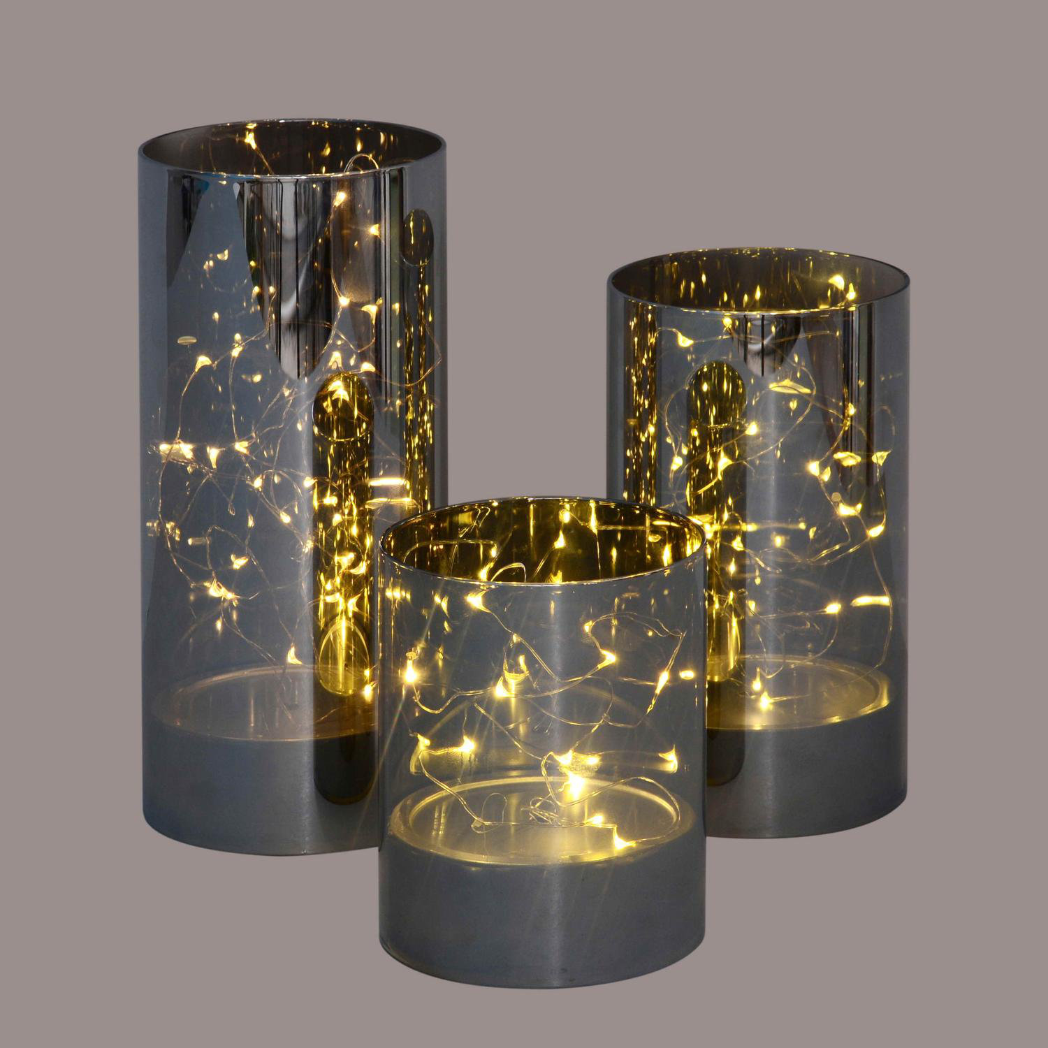 Northlight Decorative Galaxy Glass Jar 3 Piece Night Light Set Wayfair