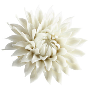 White Flower Wall Decor ceramic wall accents you'll love | wayfair White Flower Wall Decor ceramic wall accents you'll love | wayfair