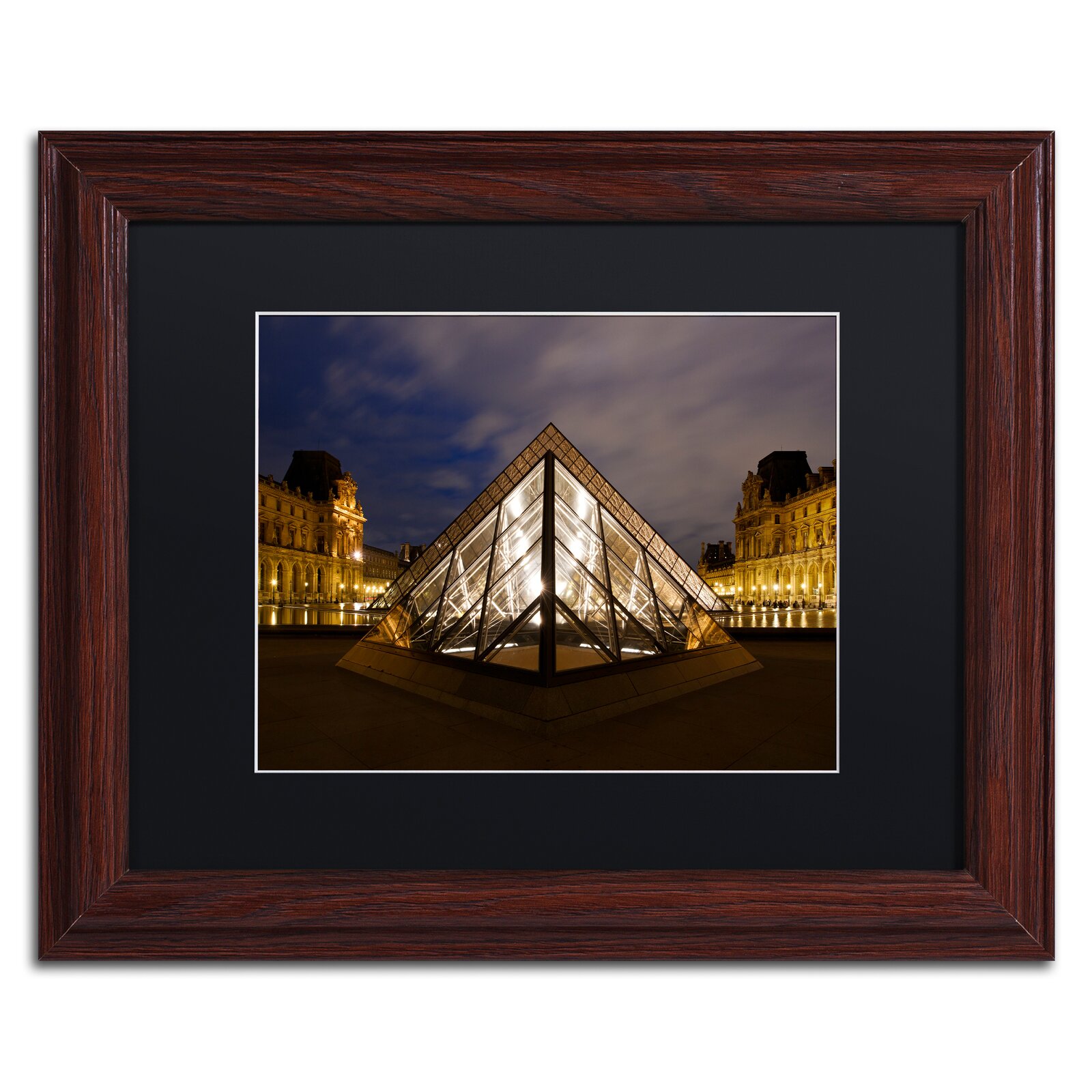 'Louvre Pyramid' by Michael Blanchette Photographic Print