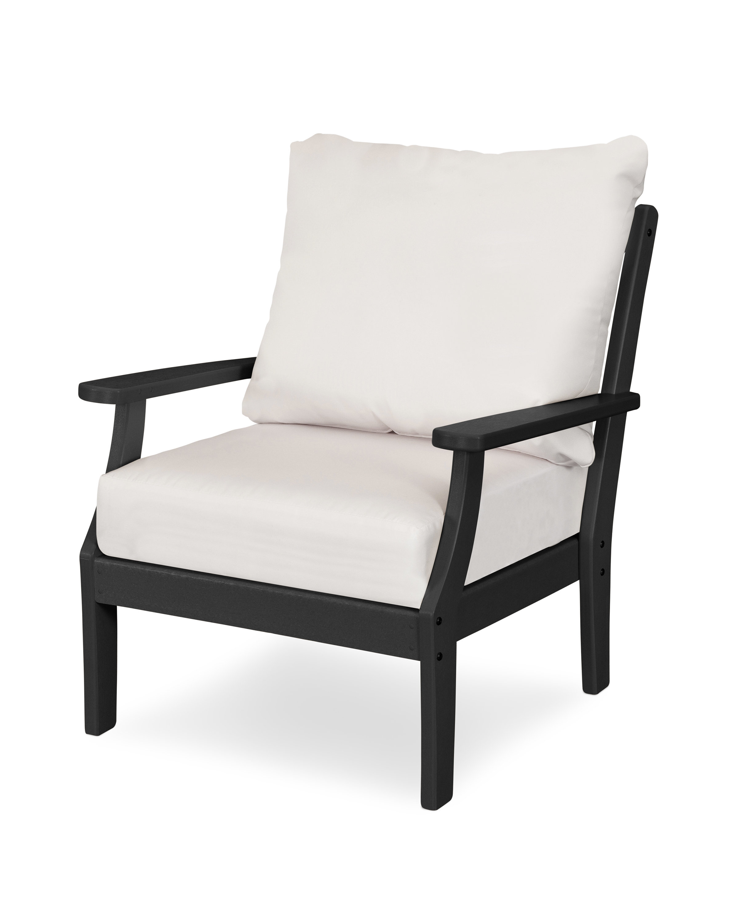 Polywood Braxton Deep Patio Chair With Cushions Wayfair Polywood Braxton Deep Patio Chair With Cushions Wayfair