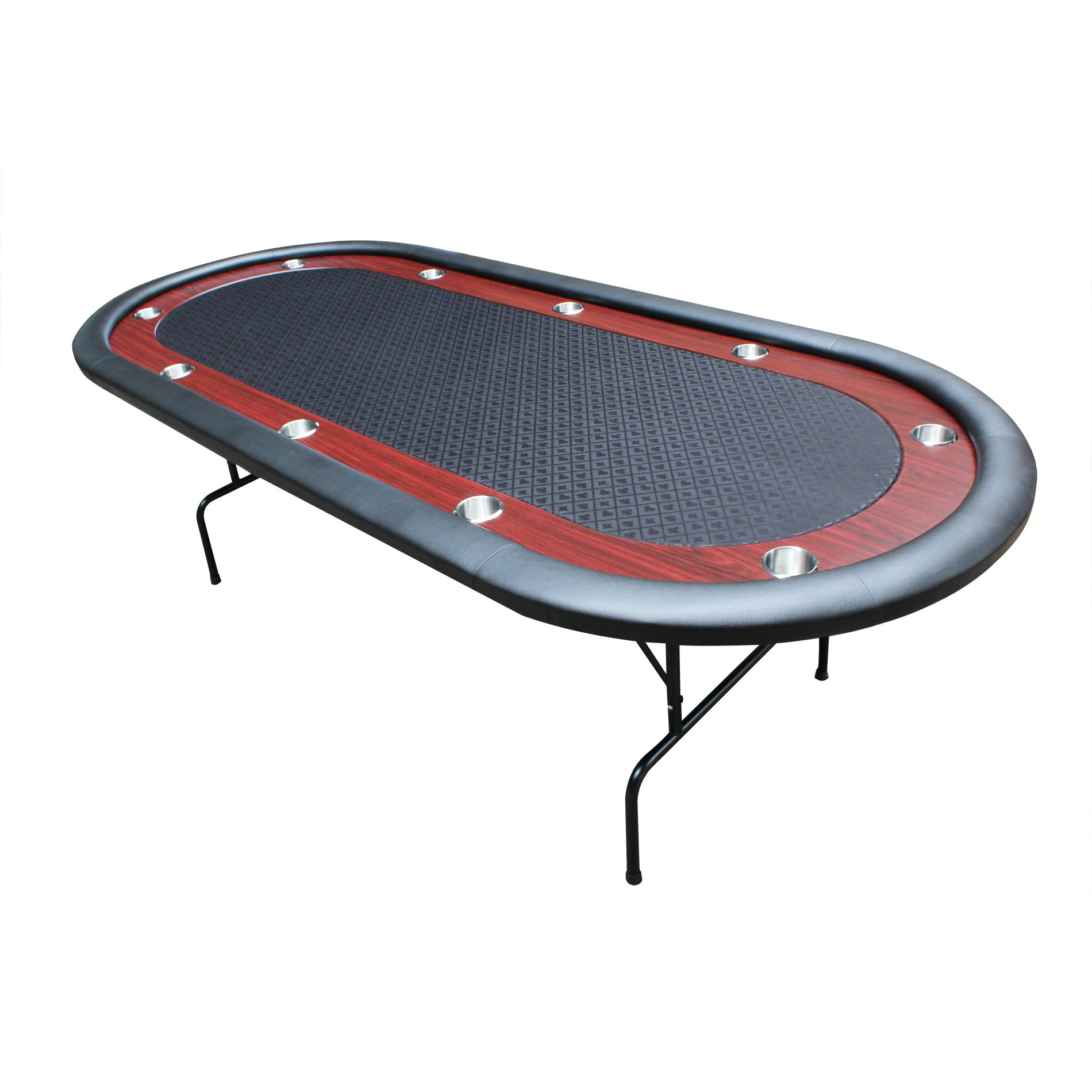 IDS 10 Players Texas Holdem Folding Legs Casino Poker Table Ver 2