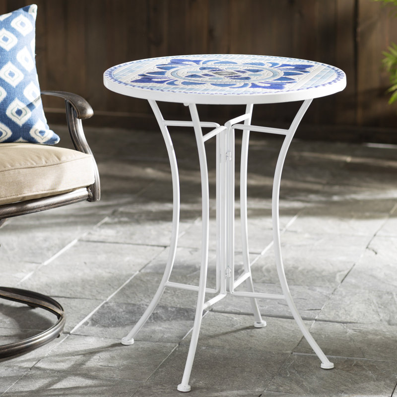 Rosecliff Heights Vivian Tile Bistro Table Reviews Wayfair Vivian Tile Bistro Table