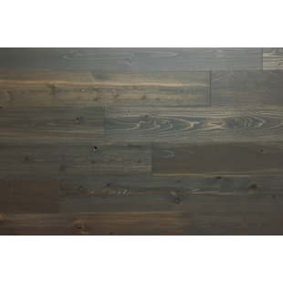 Timberchic 3 Solid Wood Wall Paneling In Grey Wayfair 4 Solid Wood Wall Paneling In Dark Gray