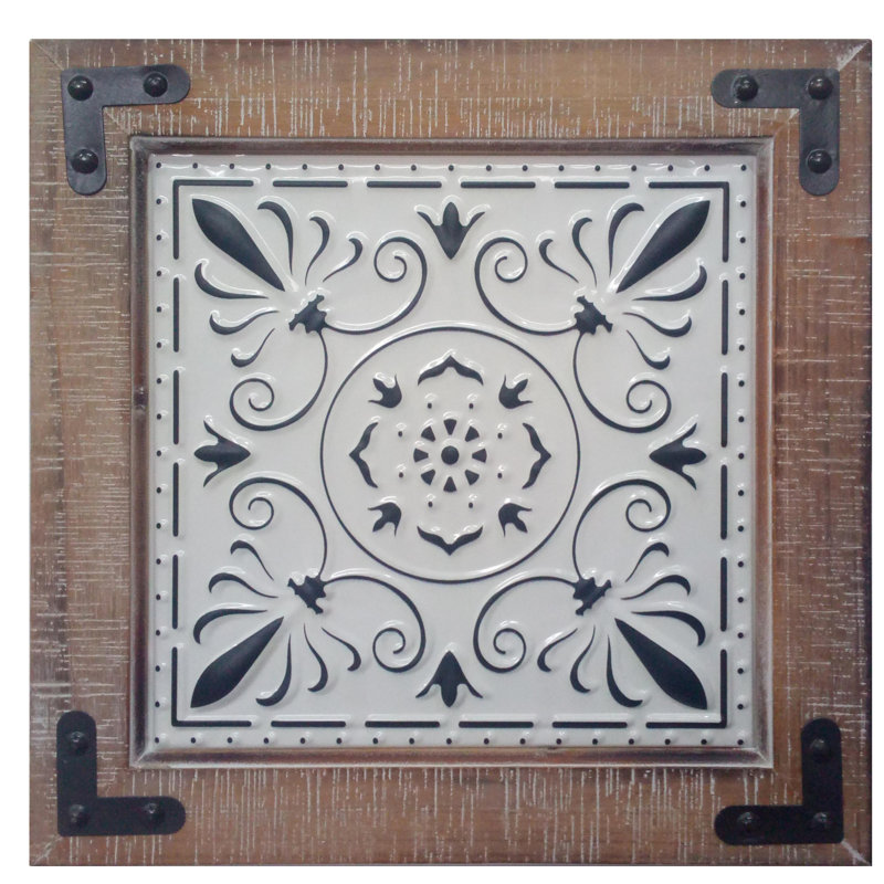 Bungalow Rose Wood And Tin Wall Decor Wayfair