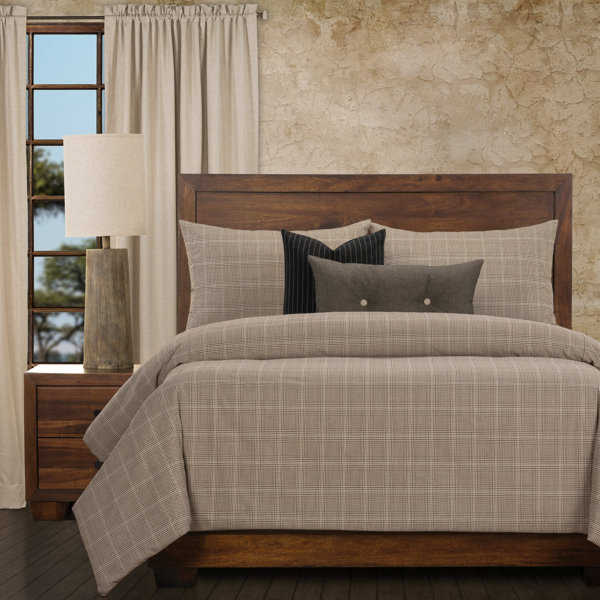 Ernest Hemingway Smoking Room Houndstooth Plaid Duvet Cover Insert Set Wayfair
