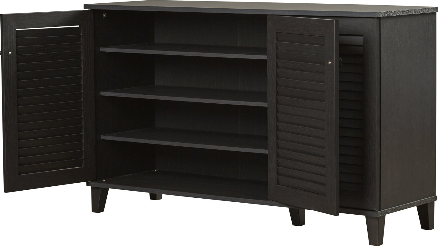 Rebrilliant 25 Pair Shoe Storage Cabinet Reviews Wayfair 25 Pair Shoe Storage Cabinet