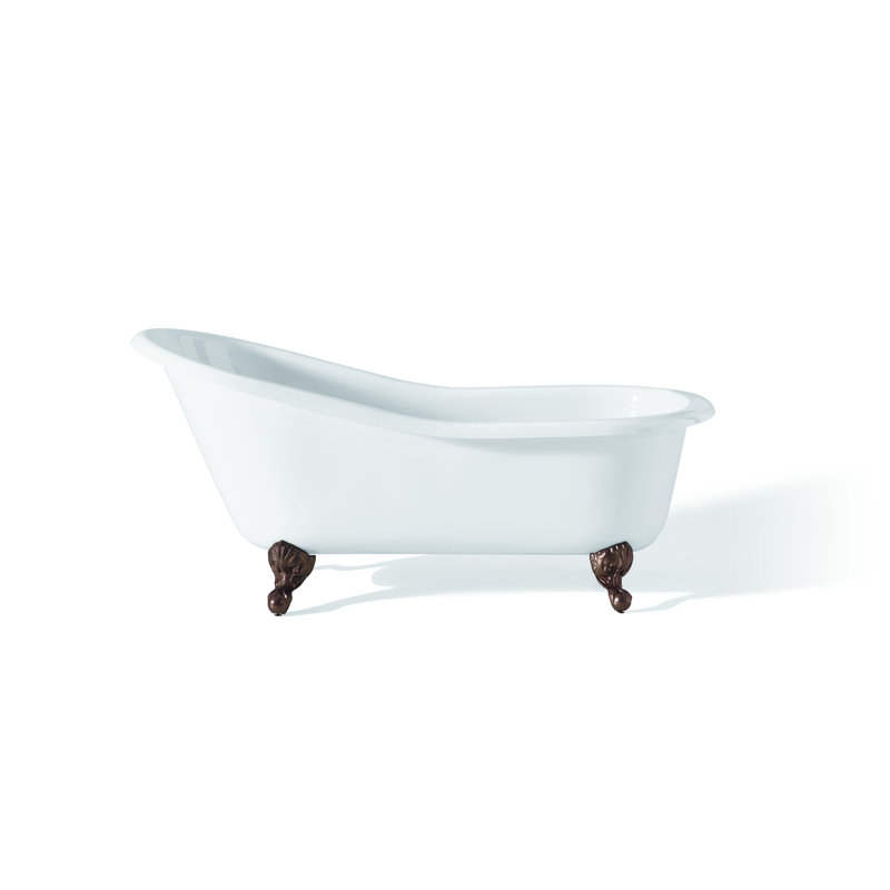 CheviotProducts 54" x 30" Freestanding Soaking Cast Iron ...