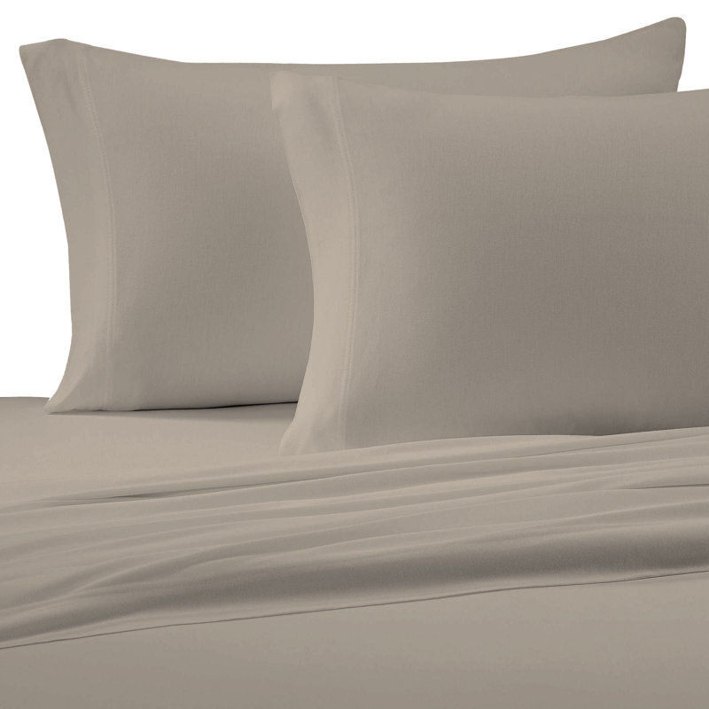 Brielle Jersey Knit 150 Thread Count 100 Cotton Sheet Set Reviews Brielle Jersey Knit 150 Thread Count 100 Cotton Sheet Set Reviews Wayfair