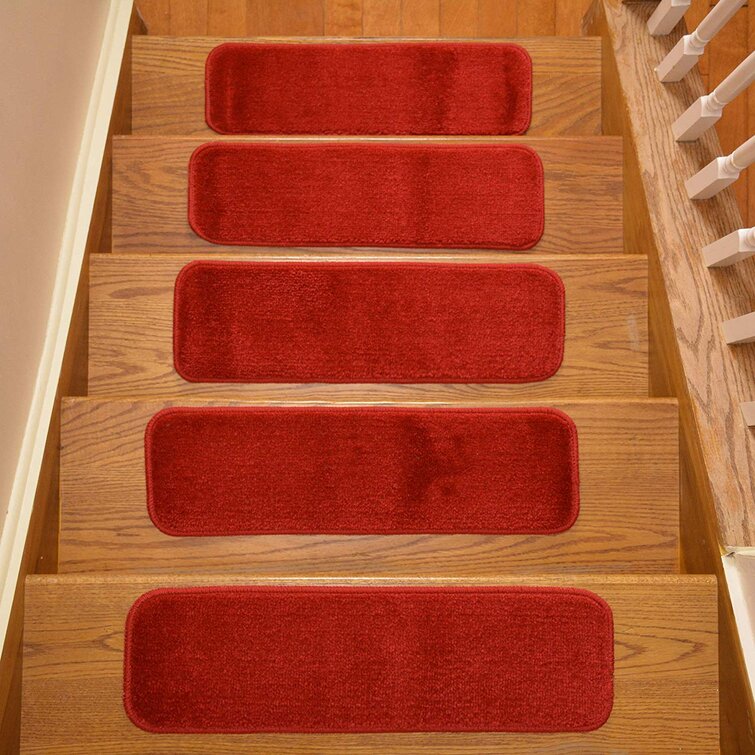 15  STEP  Indoor  Stair Treads Staircase Step Rug Carpet  9" x 24". 