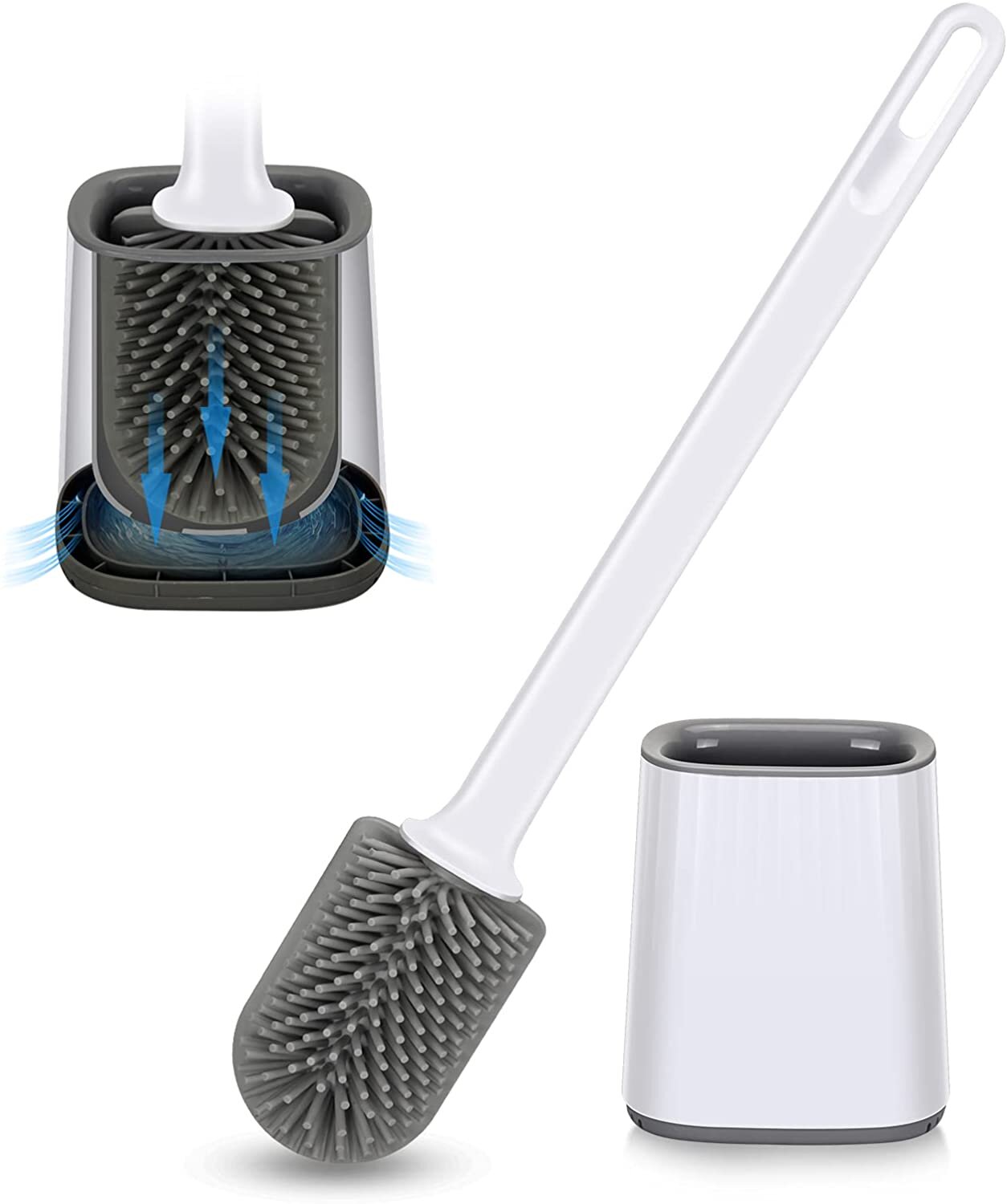 Toilet Bowl Cleaner Brush for Bathroom Toilet Brush and Holder Set 