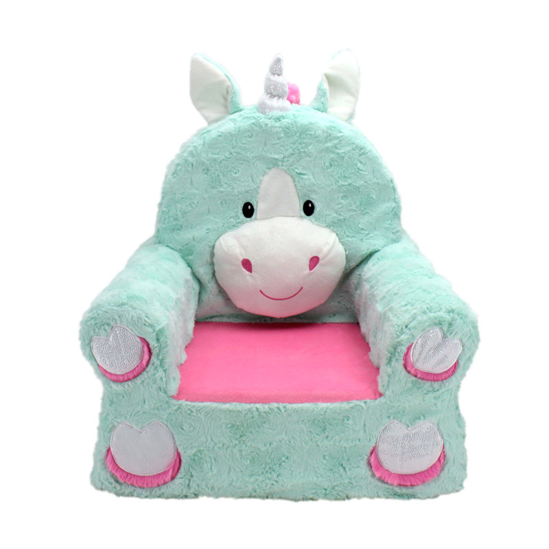 Zoomie Kids Fulton Sweet Seat Fantasy Unicorn Chair Reviews Wayfair