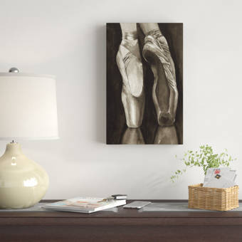 East Urban Home Ballet Shoes I Acrylic Painting Print On Wrapped