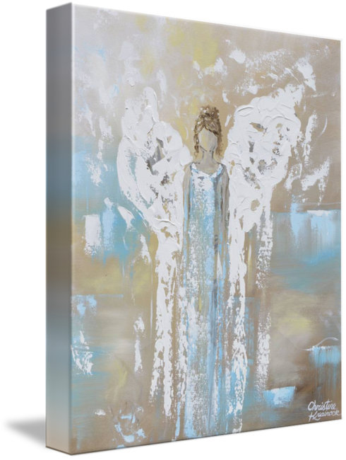 Red Barrel Studio Angel Guiding Love Acrylic Painting Print On
