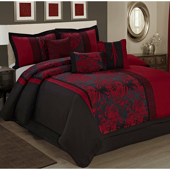 Homechoice International Group Peony 7 Piece Comforter Set & Reviews ...