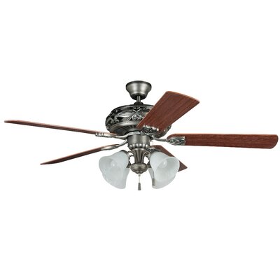 52 Troupsburg 5 Blade Ceiling Fan Alcott Hill Blade Finish