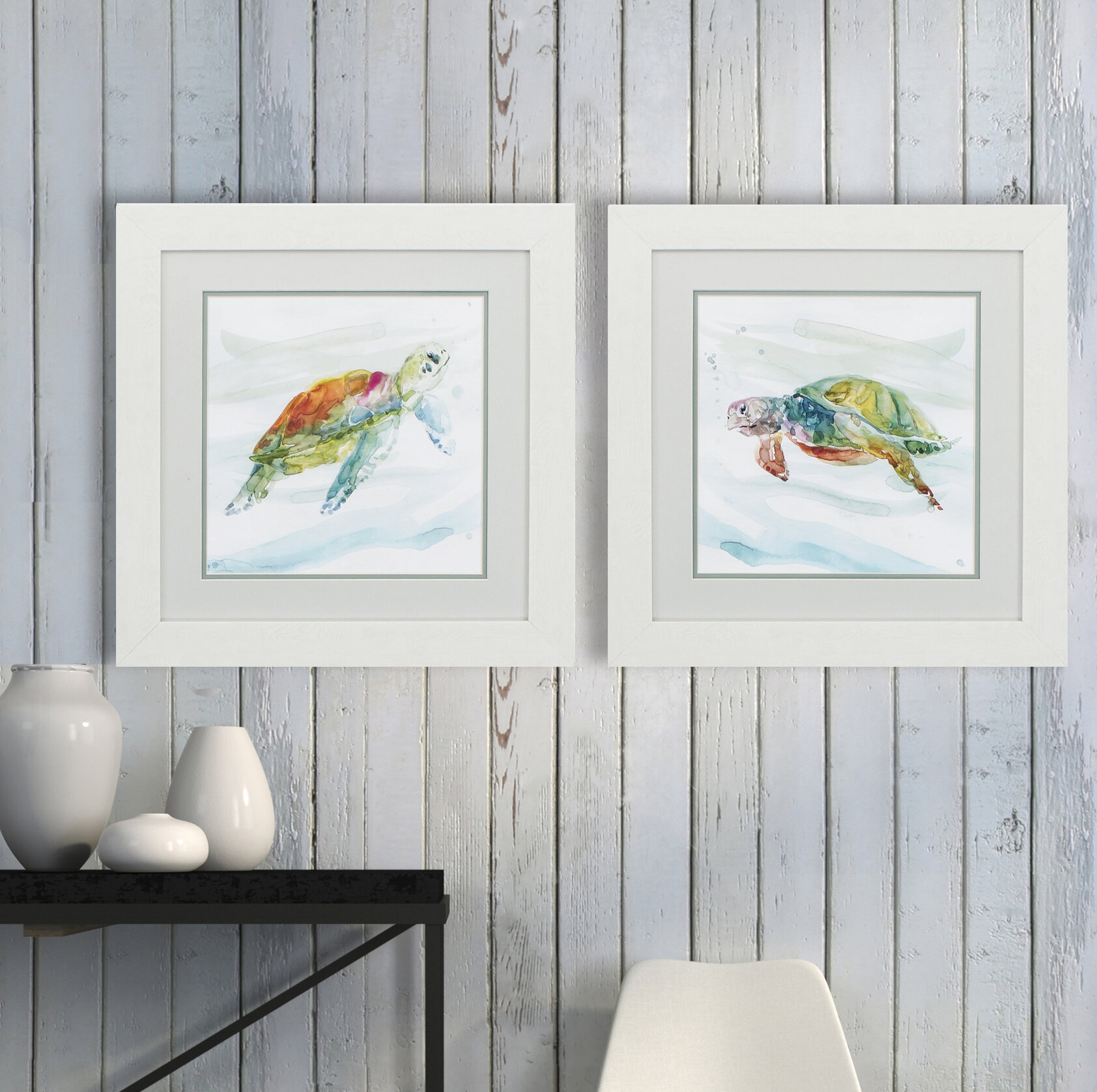 Bayou Breeze Randel 2 Piece Framed Art Set | Wayfair