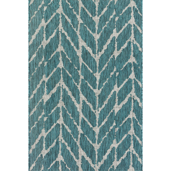 Briaca Geometric Teal Indoor Outdoor Area Rug Reviews Allmodern Teal Indoor Outdoor Area Rug