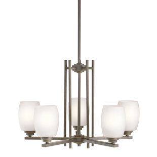 Go to store & view more images Esmont 5-Light Shaded Chandelier by Brayden Studio