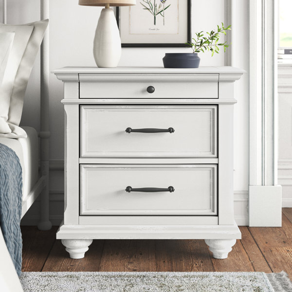 white nightstand chest