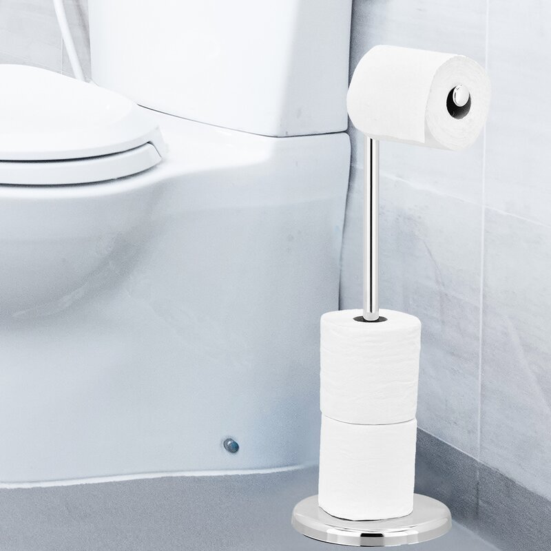 Rebrilliant Cavazos Freestanding Toilet Paper Holder with Stand ...