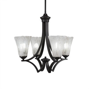 Go to store & view more images Couto 4-Light Shaded Chandelier by Red Barrel Studio