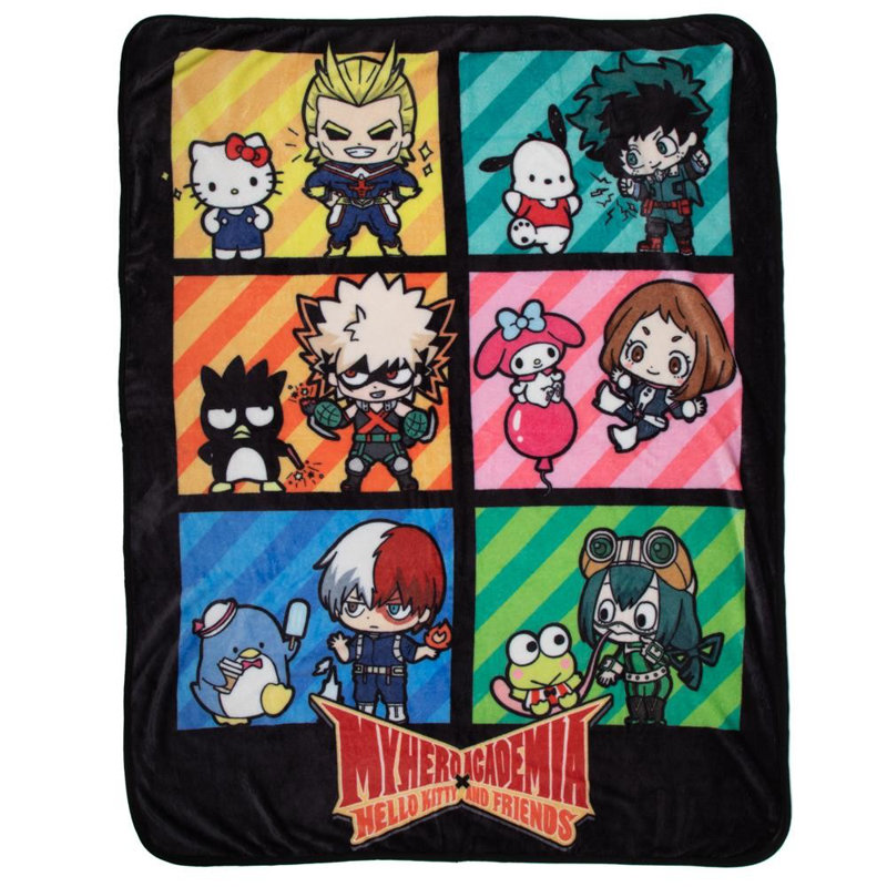 Mha Matching Icons Group Vandor Sanrio X My Hero Academia Group Shot Throw Wayfair sanrio x my hero academia group shot throw