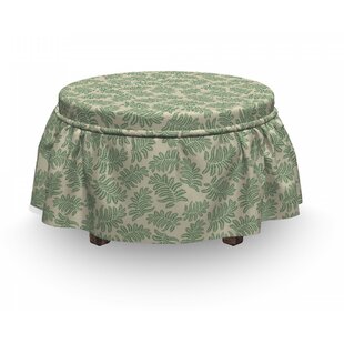 Exotic Foliage Ottoman Slipcover (Set Of 2) By East Urban Home