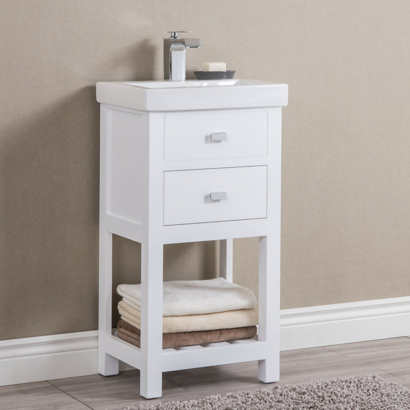 Zipcode Design Knighten 18 Single Bathroom Vanity Set Reviews Knighten 18 Single Bathroom Vanity Set
