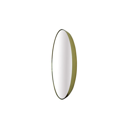 Lg. Round Antique Brass Mirror 30"Dia