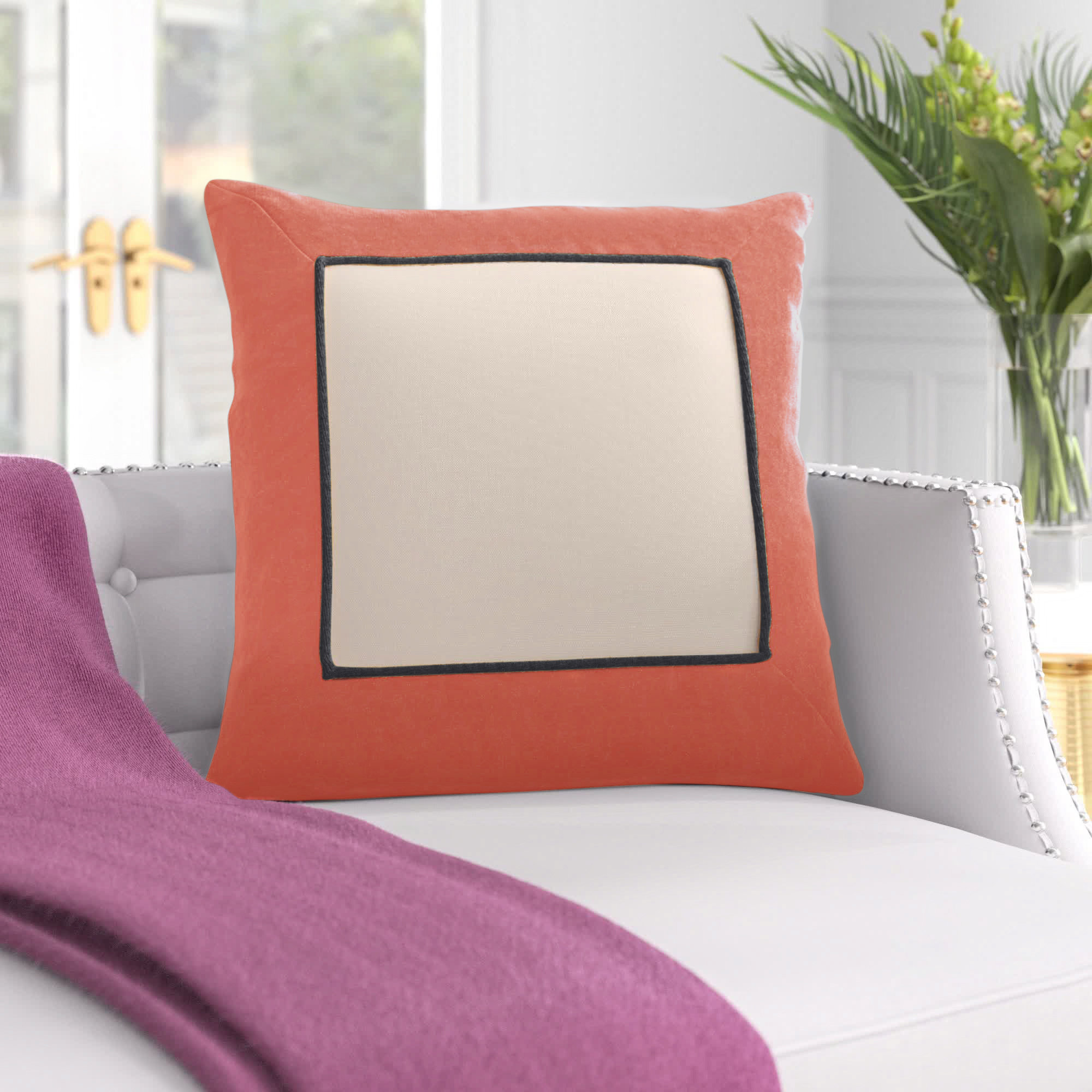 Mercer41 Ciarleglio Square Cotton Pillow Cover & Reviews | Wayfair
