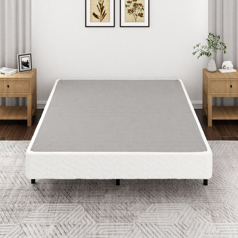 Wayfair Sleep™ Easy Assembly Traditional Bamboo Box Spring - Multiple Sizes Profile: Low Profile (4”), Size: Queen
