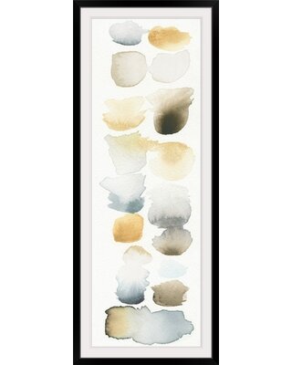 'Watercolor Swatch Panel Neutral II' by Elyse DeNeige Painting Print Great Big Canvas Format: Black Frame, Size: 44