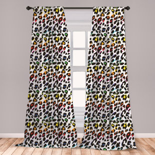 Leopard Print Window Curtains Wayfair