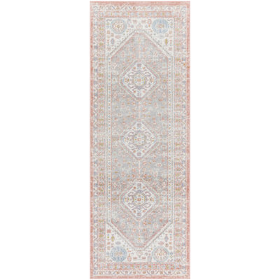 Benfield Machine Washable  Rose Area Rug 2 ft 7 in x 3 in 