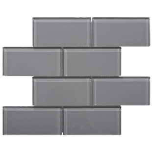 Dark Gray Subway Tile Wayfair Premium Series 3 X 6 Gl Subway Tile In Dark Gray