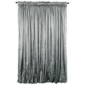 Balloon Drapery Solid Semi-Sheer Single Curtain Panel